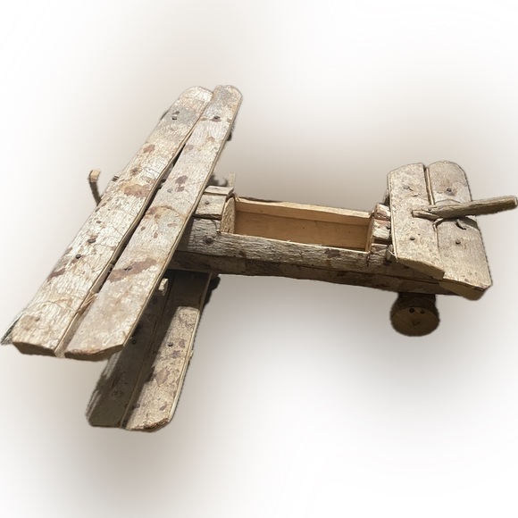 Vintage artibetter plane made of tree limbs - Picture 4 of 10